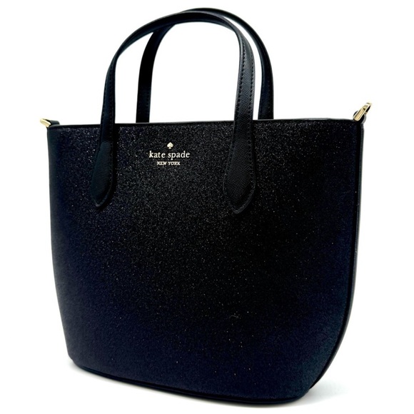 Kate Spade Bags Kate Spade Glimmer Satchel Bag Black - Picture 1 of 11